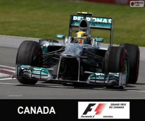 Puzzle Lewis Hamilton - Mercedes - 2013 καναδικό Grand Prix, 3η ταξινομούνται